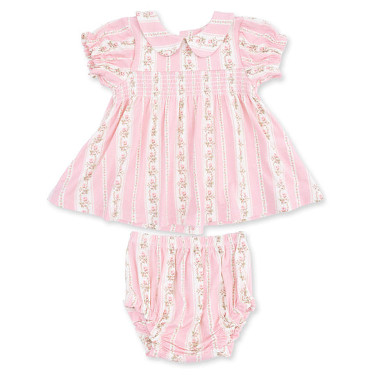 Antoinette Stripe Smocked Dress Set