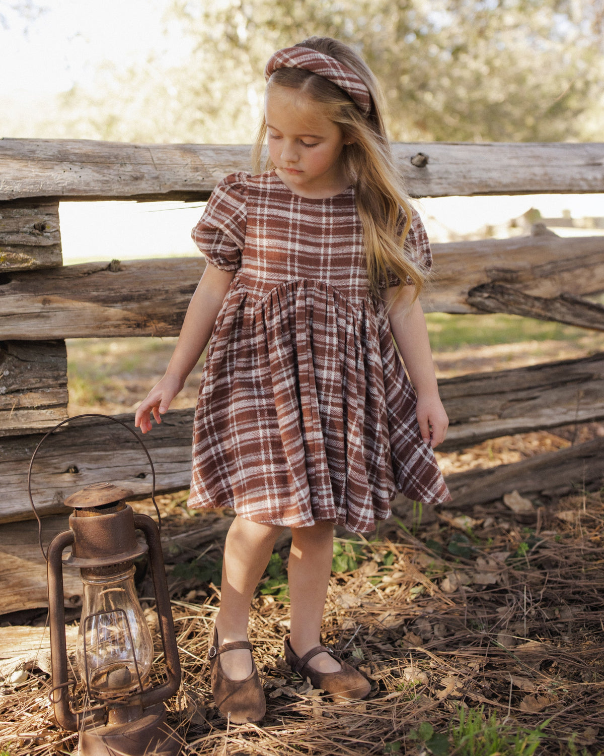 Rose Dress, Aspen Plaid detail