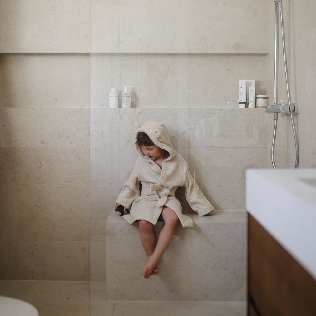 Organic Cotton Bear Robe
