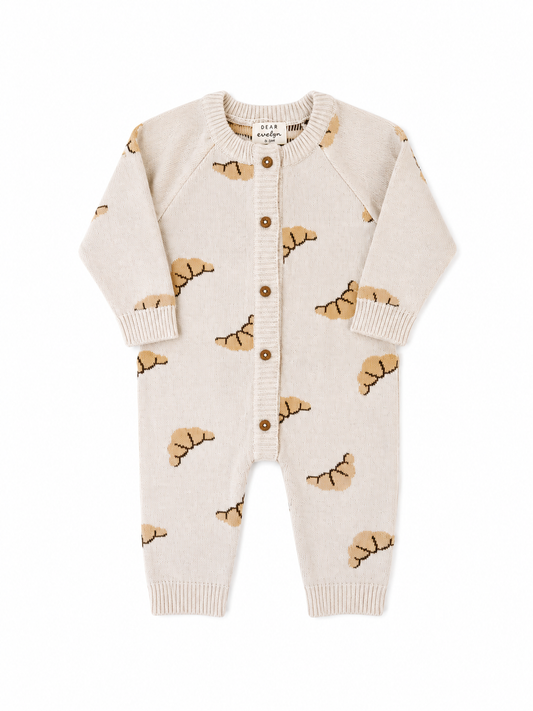 Knit Croissant Romper