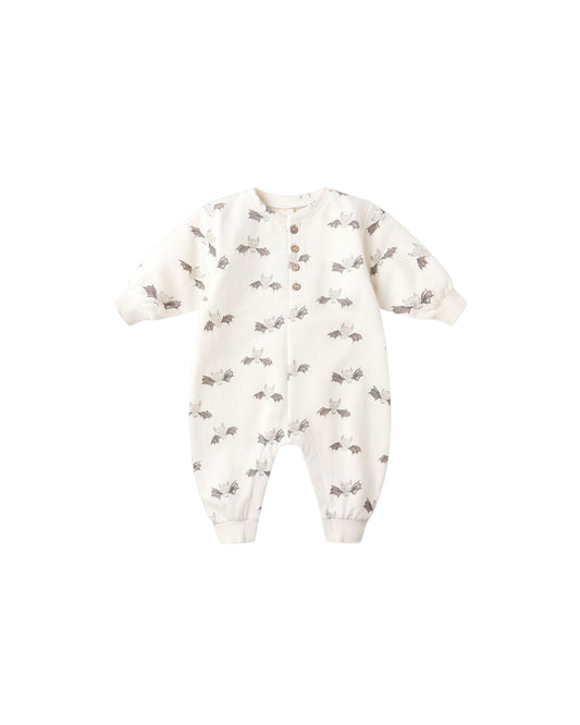Bat Relaxed Fleece Jumpsuit