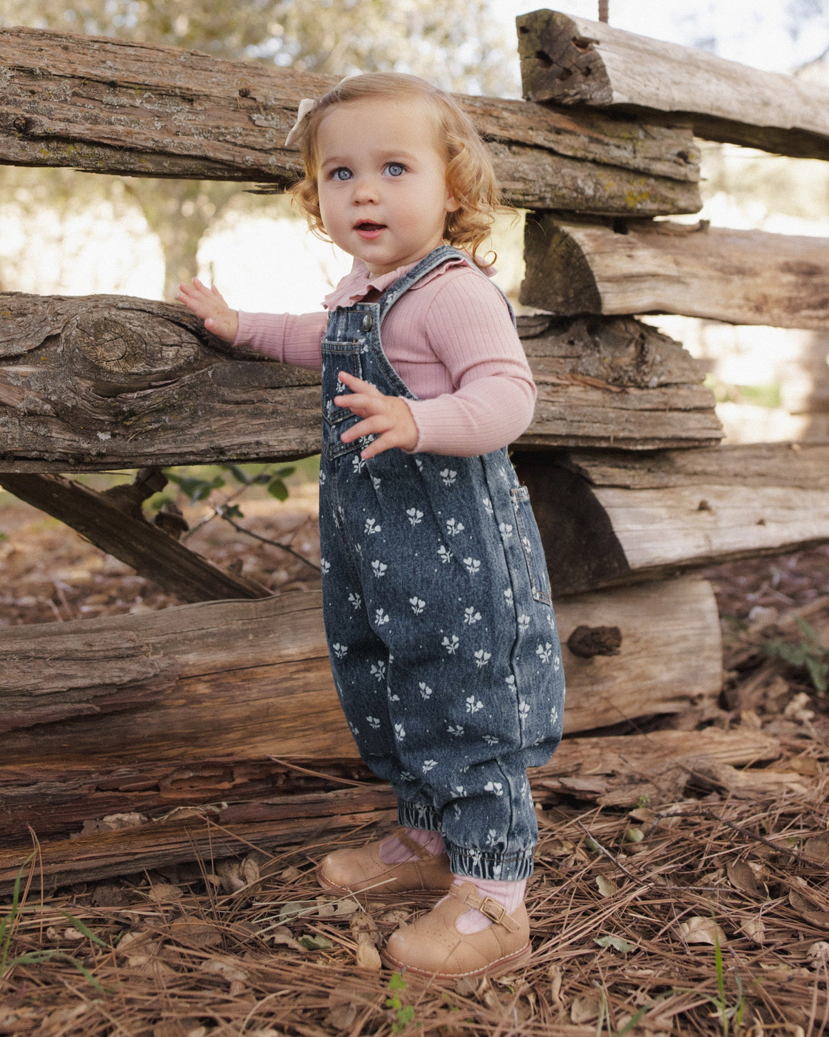 Vintage Overall, Heart Ditsy detail