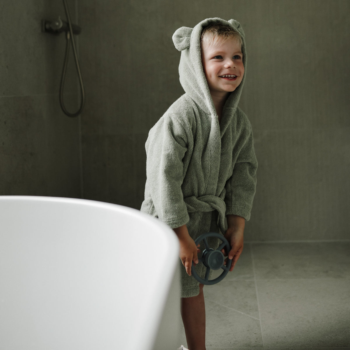 Organic Cotton Bear Robe