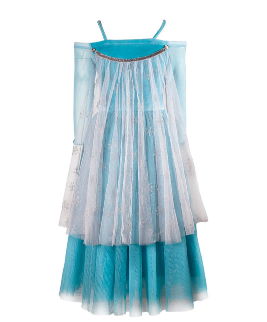 The Frozen Snowflake Queen Costume Dress - back