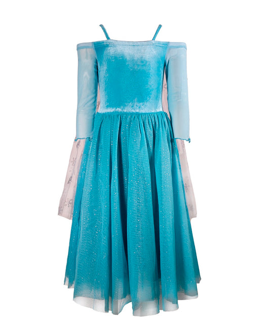 The Frozen Snowflake Queen Costume Dress - front